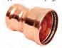 Everflow PCRC4030 4 x 3 Copper Reducer, P x P, 4'' x 3''