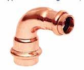 Everflow PCRN1034 1 x 3/4 Copper Reducing Elbow 90º, P x P, 1'' x 3/4''