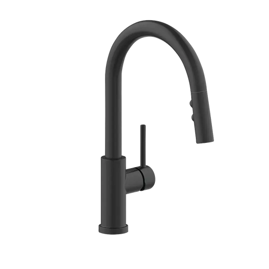 Matco-Norca PD-151MB Padova Single Handle Pulldown Kitchen Faucet, Matte Black