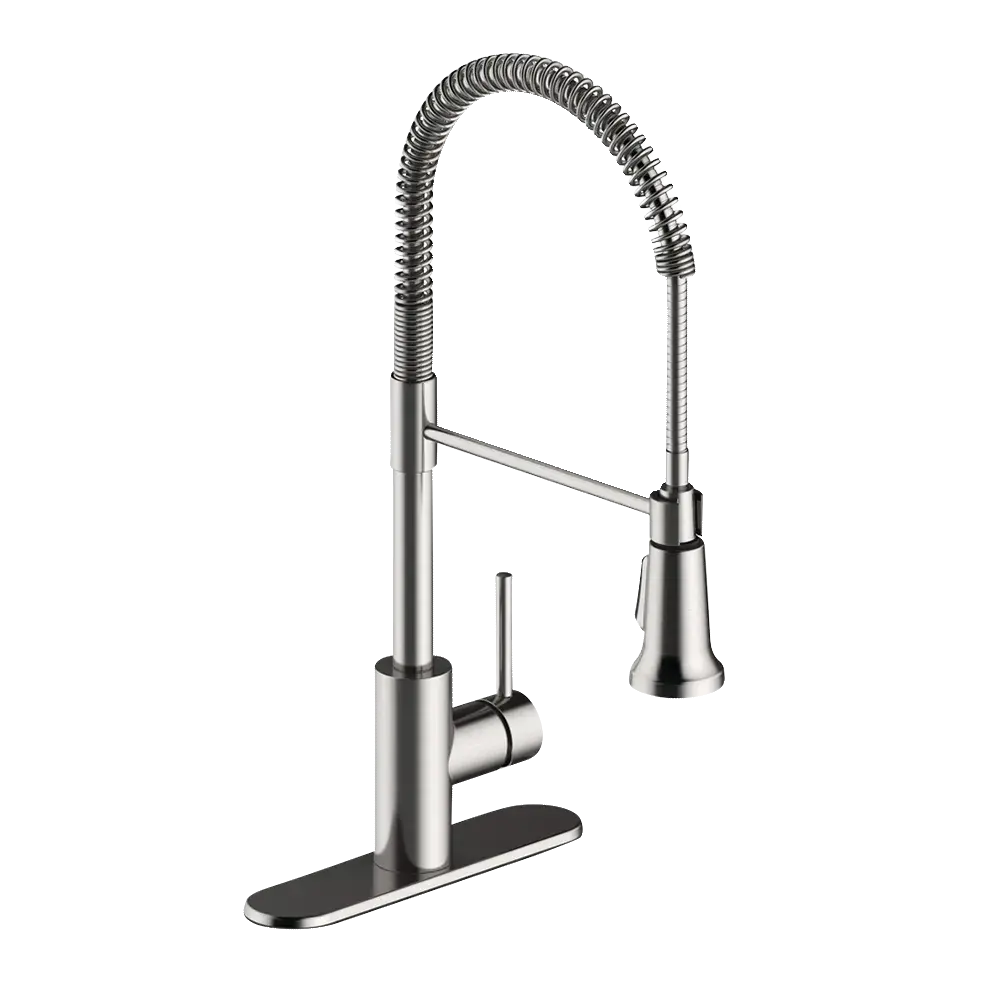 Matco-Norca PD-155SS Padova Single Handle Culinary Kitchen Faucet, Stainless Steel