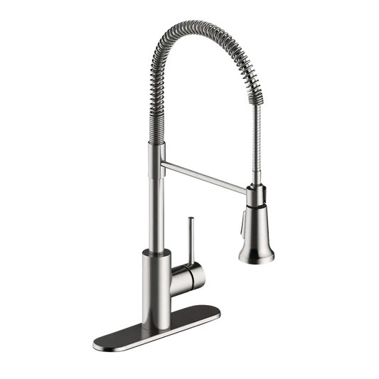 Matco-Norca PD-155SS Padova Single Handle Culinary Kitchen Faucet, Stainless Steel