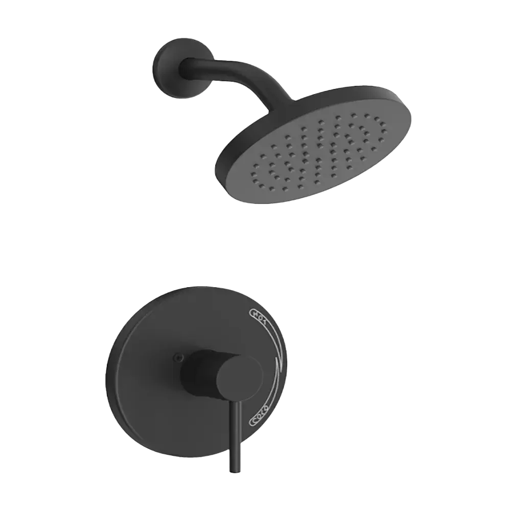 Matco-Norca PD-721MBJP Padova Shower Only Trim, Job Pack, Matte Black
