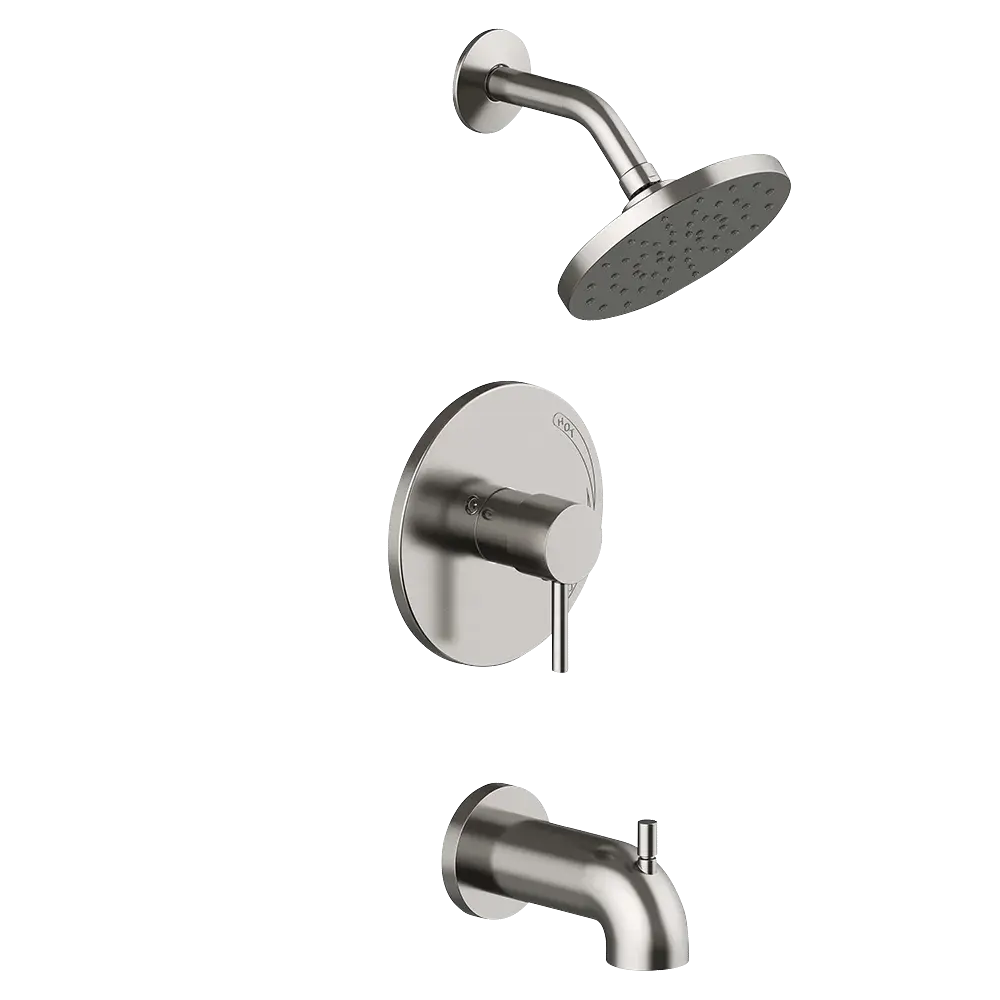 Matco-Norca PD-730BNJP Padova Tub & Shower Trim, Slip On Diverter Spout, Job Pack, Brushed Nickel