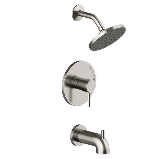 Matco-Norca PD-730BNJP Padova Tub & Shower Trim, Slip On Diverter Spout, Job Pack, Brushed Nickel