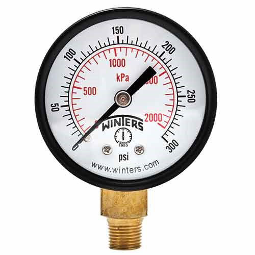 Winters Instruments PEM154 Pem Economy Pressure Gauge / Pem-Lf Lead Free Economy Pressure Gauge