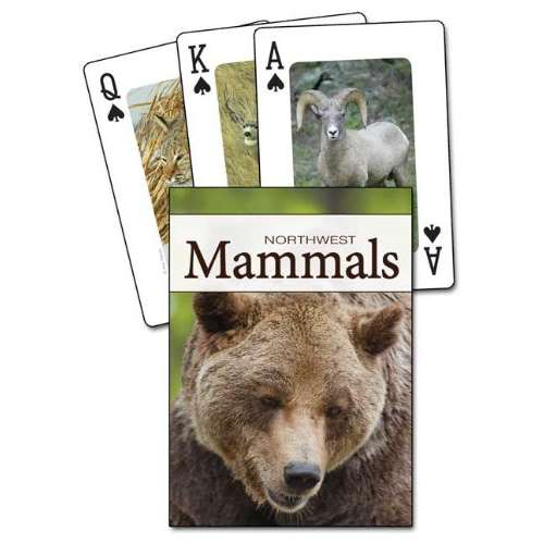 Paradise Clay PER127 Mammals of the Northwest Playing Cards