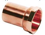 Everflow PFFA0100 1 Copper Female Adapter, FTG x FPT, 1'' x 1''