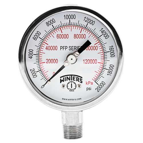 Winters Instruments PFP2339 Pfp Premium Stainless Steel Liquid Filled Pressure Gauge