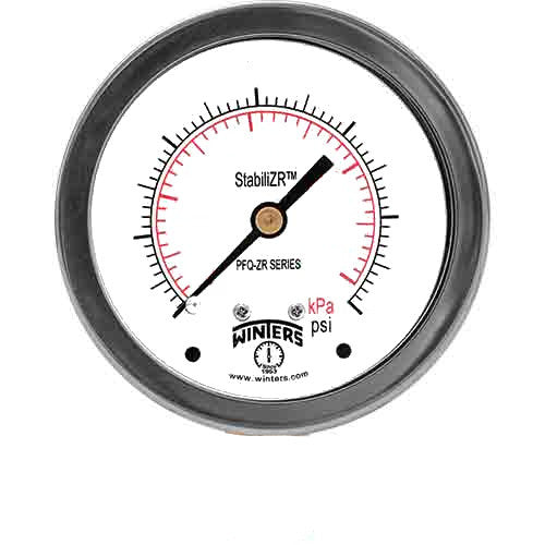 Winters Instruments PFQ724ZR Pfq-Zr Stabilizr® Stainless Steel Pressure Gauge
