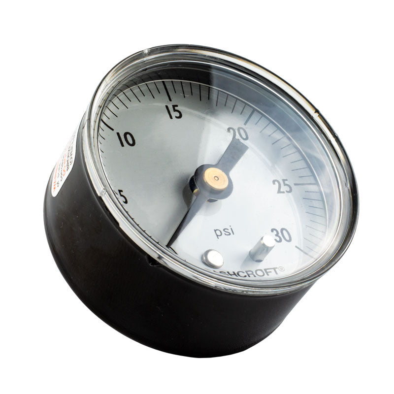 Solberg PG-030-025 Pressure Gauge 0 to 30 PSIG Industrial Filter Monitoring Gauge with 1/4 Inch NPT Connection