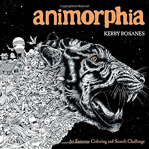 Paradise Clay PGN195 Animorphia: An Extreme Coloring and Search Challenge - Book
