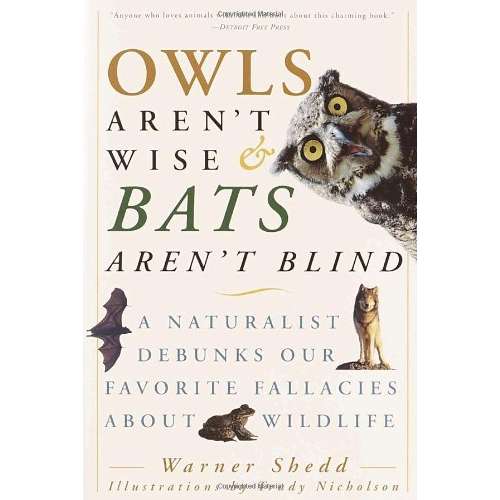 Paradise Clay PGN208 Owls Aren't Wise & Bats Aren't Blind: A Naturalist Debunks Our Favorite Fallacies About Wildlife - Book