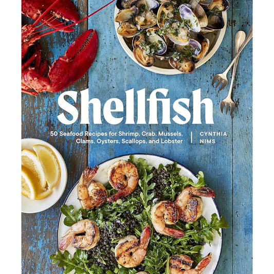 Paradise Clay PGN408 Shellfish: 50 Seafood Recipes for Shrimp, Crab, Mussels, Clams, Oysters, Scallops, and Lobster - Book