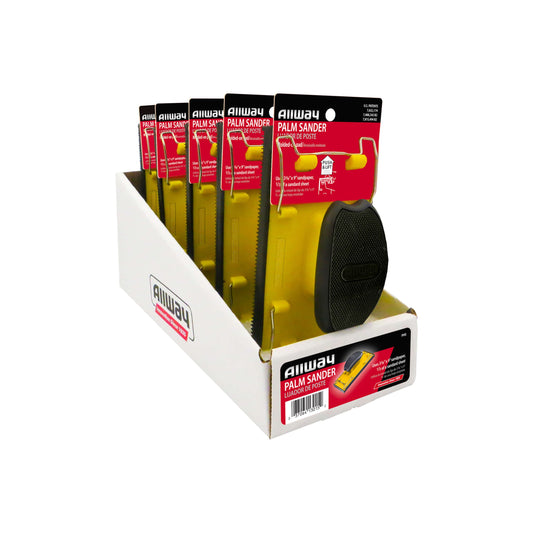 Allway PHS-DSP 5-Piece Soft-Grip Palm Sander Display