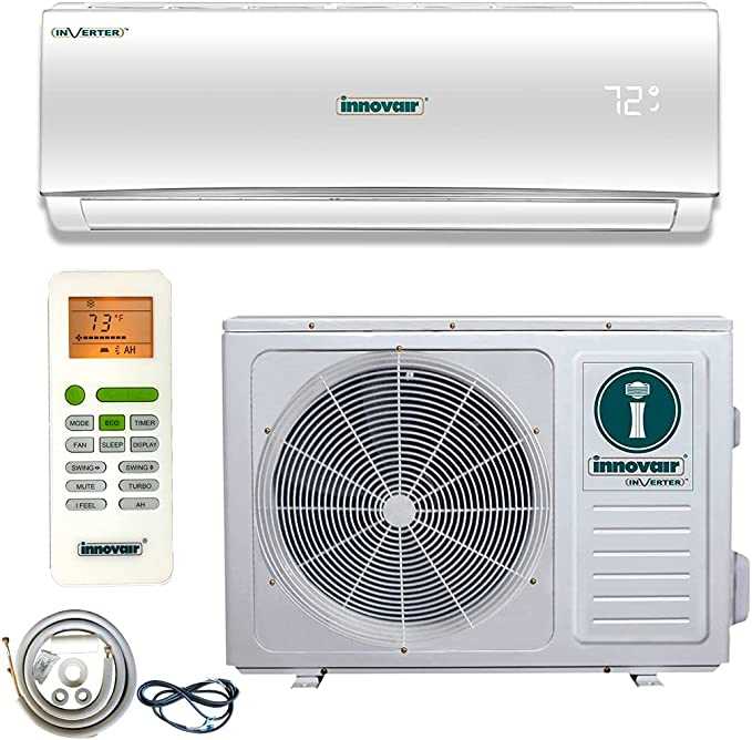 Innovair PIN12H2V51 Pure Heat Pump Single Zone Mini Split System (1200 ...