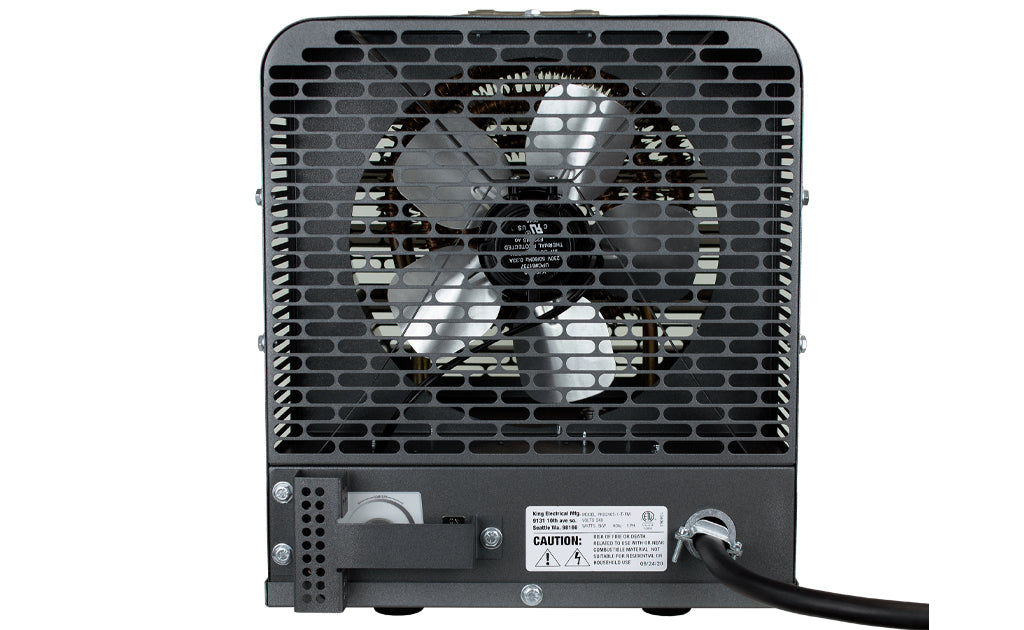 King Electric PKB2007-1-T-FM Pkb-Fm Portable Unit Htr 208V 7Kw 1-Ph W/ Stat & Fan Only