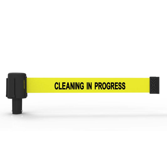 Banner Stakes PL4034 PLUS Yellow "Cleaning in Progress" Banner