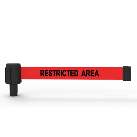 Banner Stakes PL4047 PLUS Red "Restricted Area" Banner (Pack of 5)