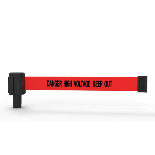 Banner Stakes PL4053 PLUS Red "Danger High Voltage Keep Out" Banner (Pack of 5)