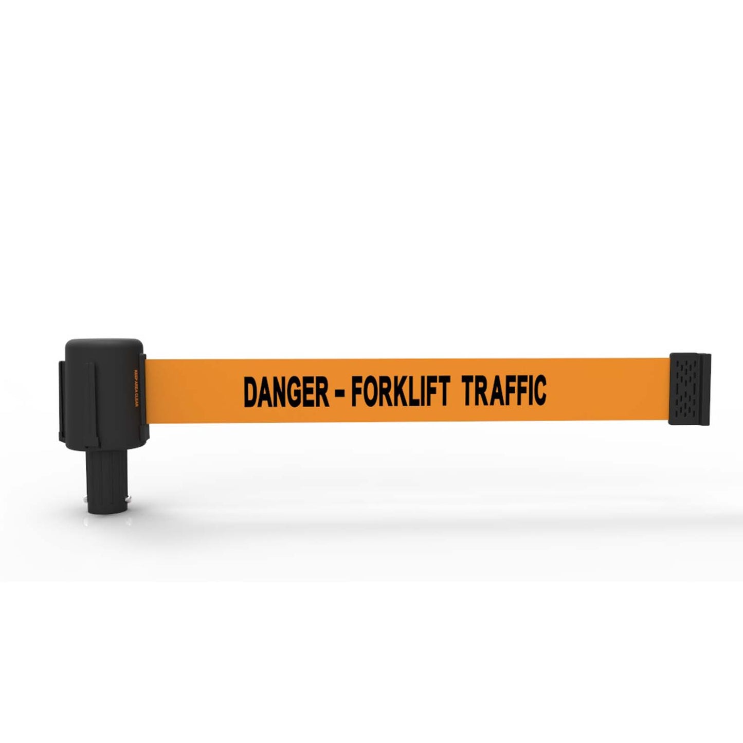 Banner Stakes PL4062 PLUS Orange "Danger - Forklift Traffic" Banner