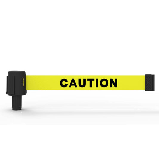 Banner Stakes PL4068 PLUS Yellow Double Sided "Caution" Banner