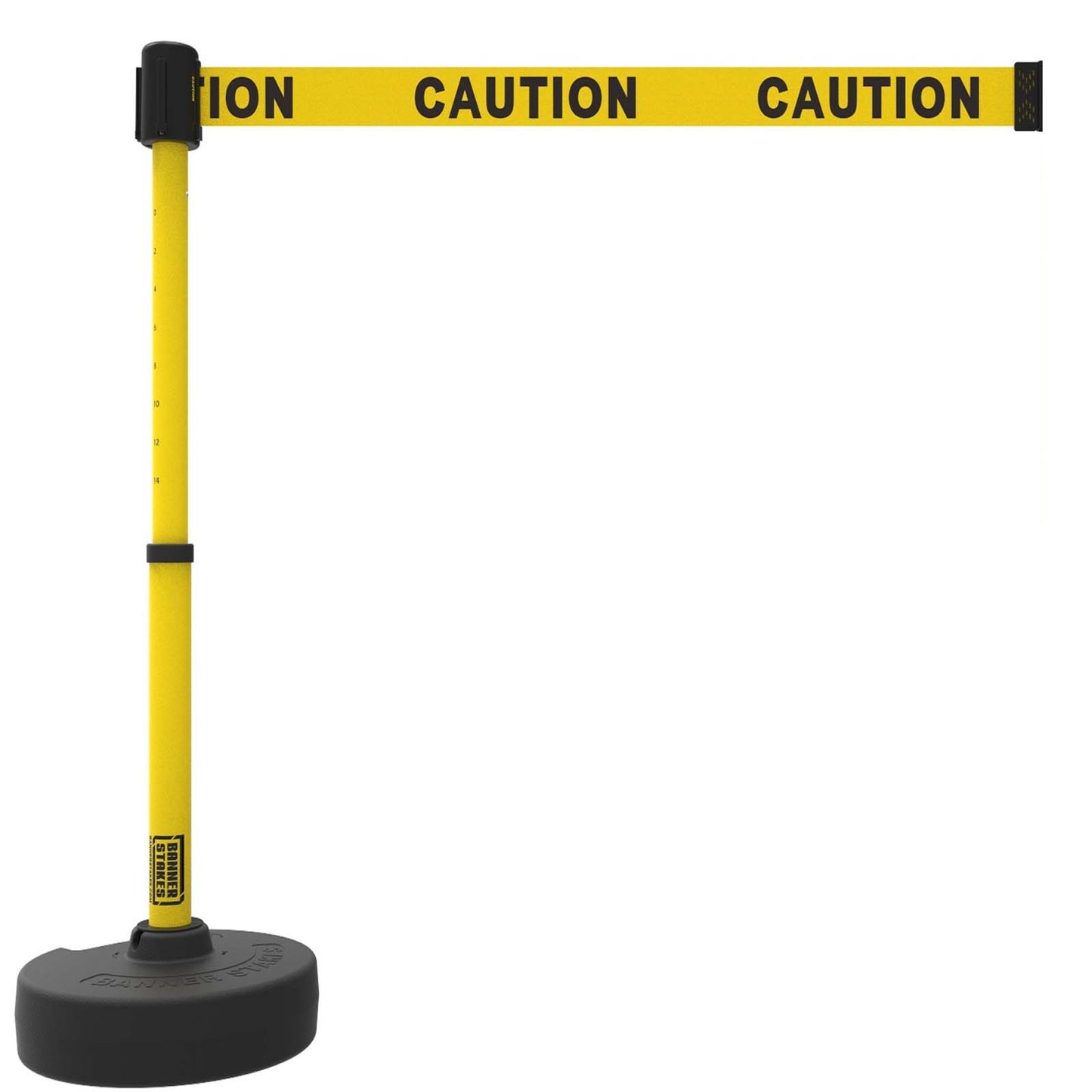 Banner Stakes PL4082 PLUS Barrier Set, Yellow "Caution"