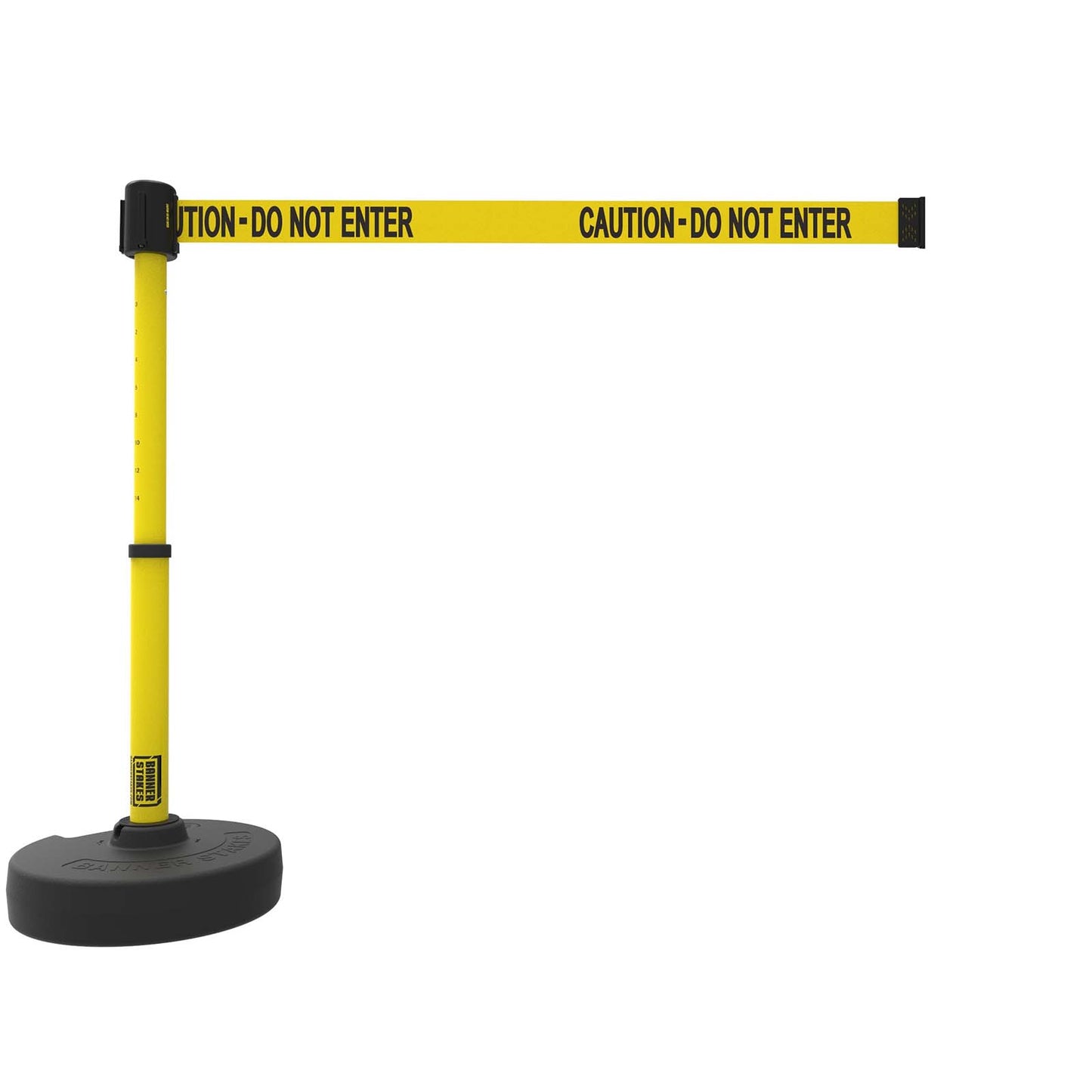 Banner Stakes PL4085 PLUS Barrier Set, Yellow "Caution-Do Not Enter"