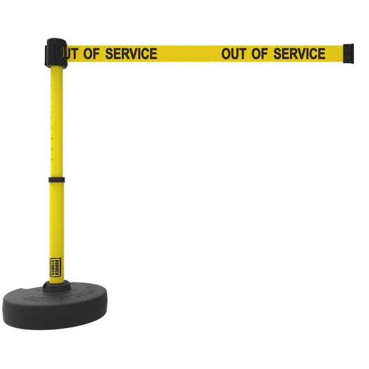 Banner Stakes PL4089 PLUS Barrier Set, Yellow "Out of Service"