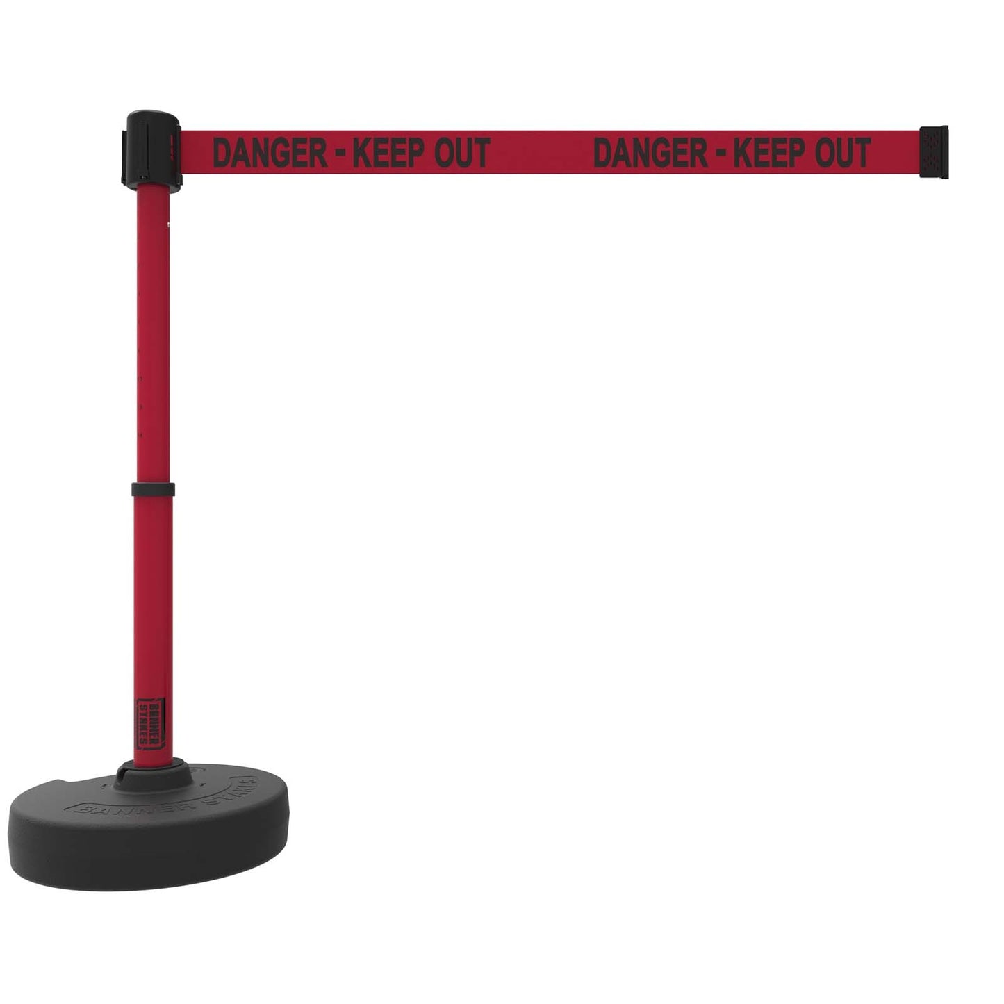 Banner Stakes PL4094 PLUS Barrier Set, Red "Danger-Keep Out"