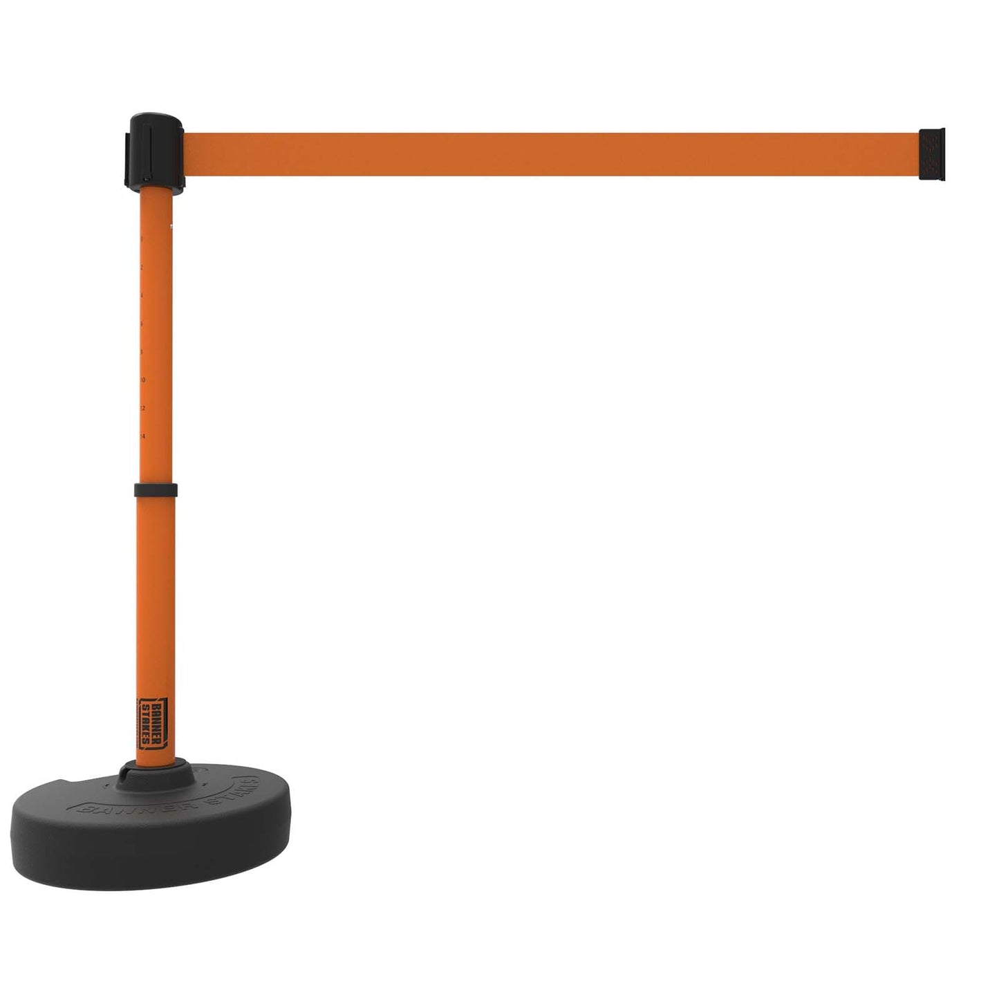 Banner Stakes PL4103 PLUS Barrier Set, Blank Orange Banner