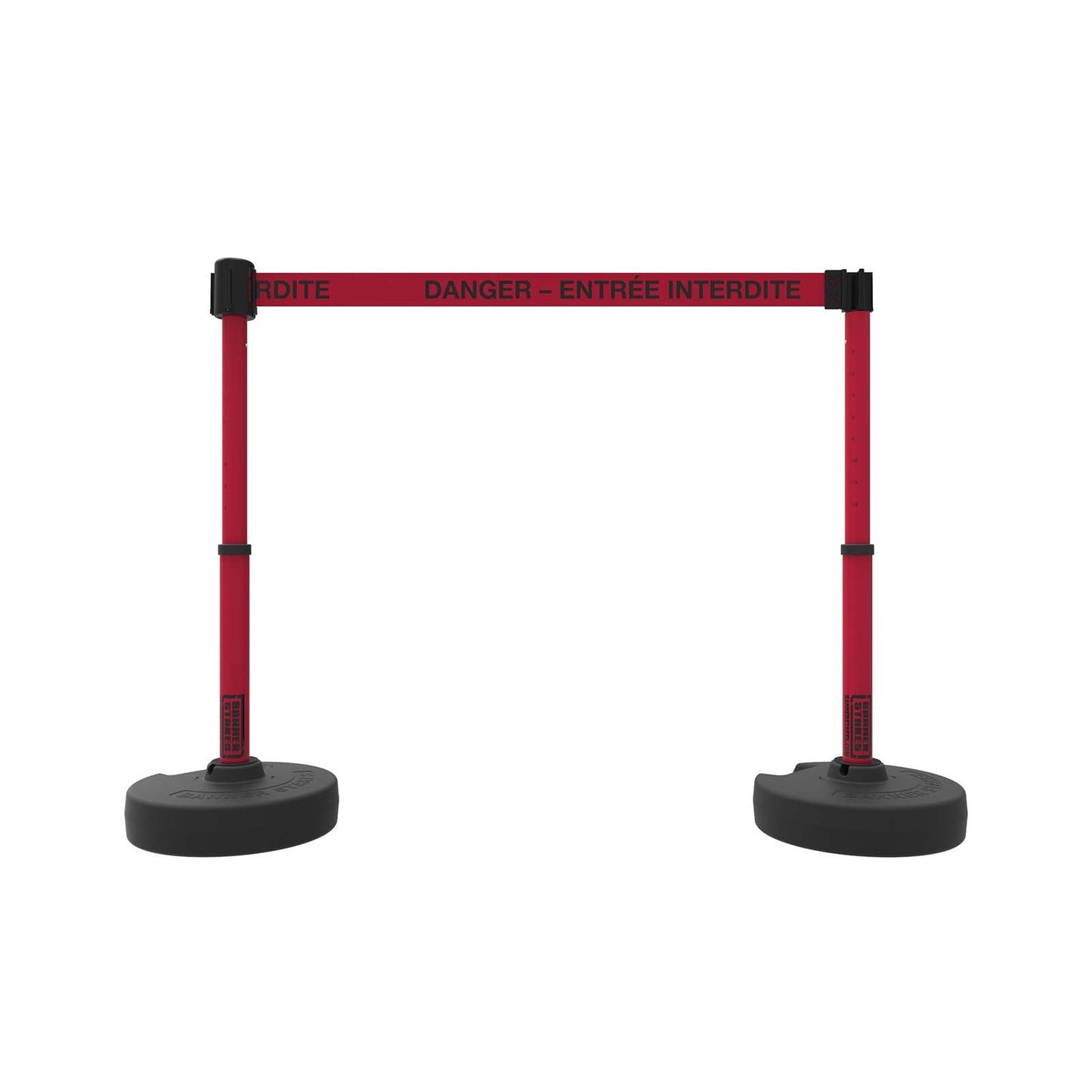 Banner Stakes PL4247 PLUS Barrier Set X2, Red "DANGER – ENTRÉE INTERDITE"