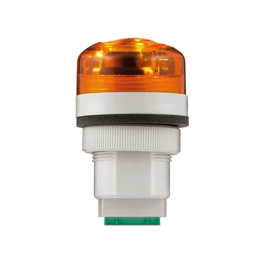 Federal Signal PMC-012-024A Panel Mount Multifunctional LED Combination Audible/Visual Signals, Amber