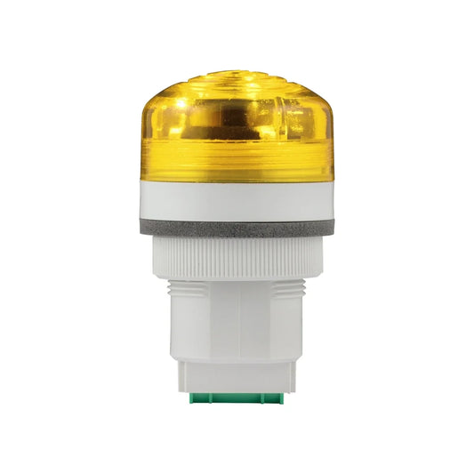 Federal Signal PMC-012-024Y Panel Mount Multifunctional LED Combination Audible/Visual Signals, Yellow