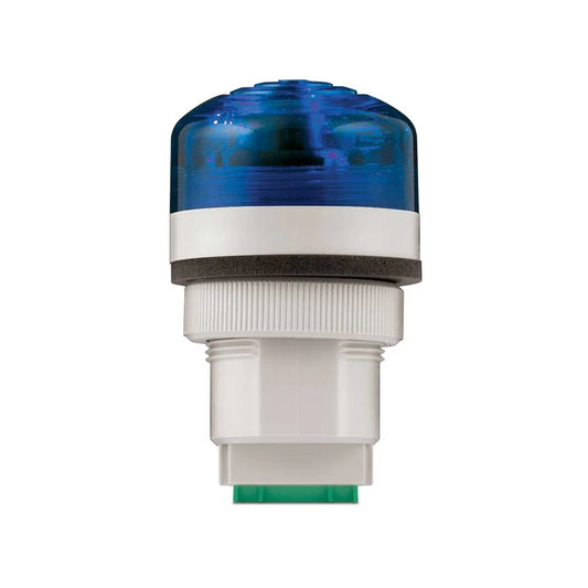 Federal Signal PMC-048-240B Panel Mount Multifunctional LED Combination Audible/Visual Signals, Blue