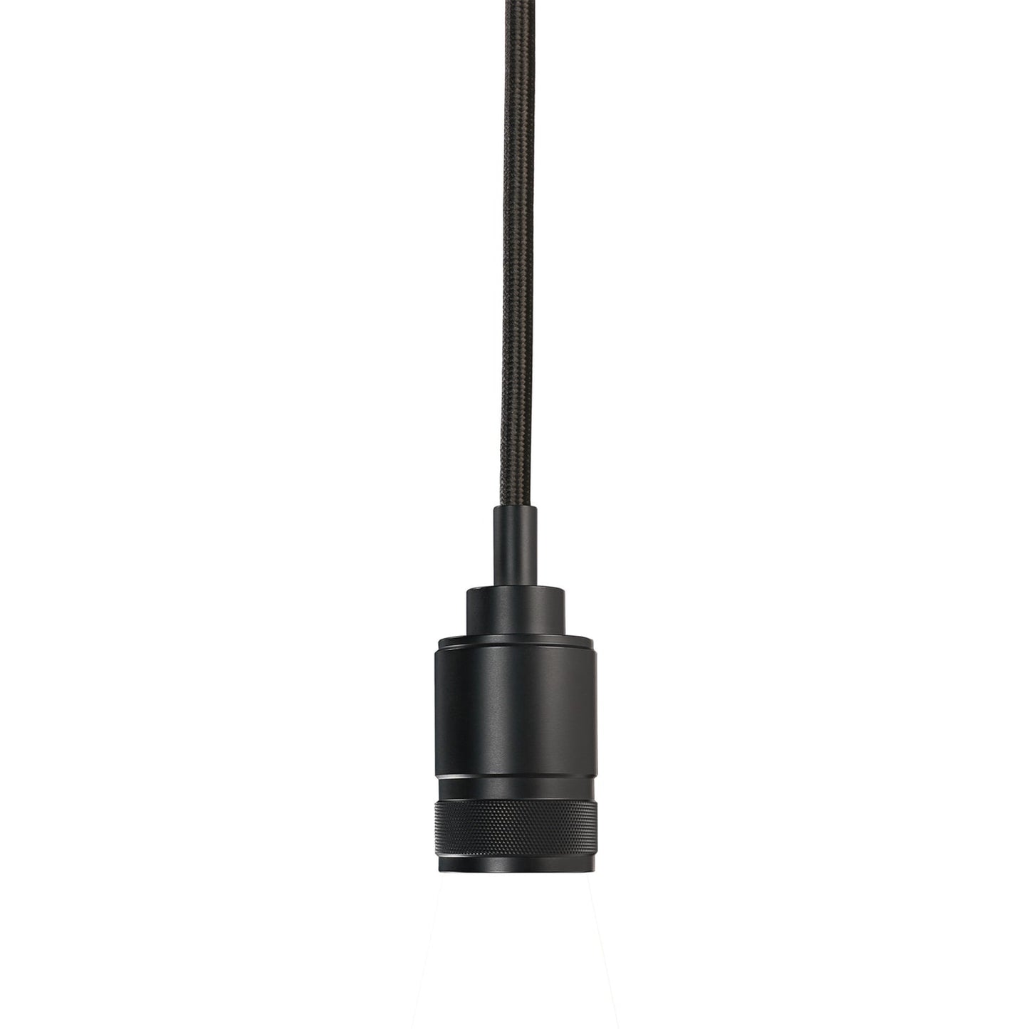 Feit Electric PN/BLK Industrial Style Pendant Light Fixture, Matte Black Finish (No Bulb or Shade Included)