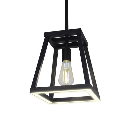 Feit Electric PND95CCTNLBK Katalyst Collection LED Decorative Single Light Pendant Matte Black