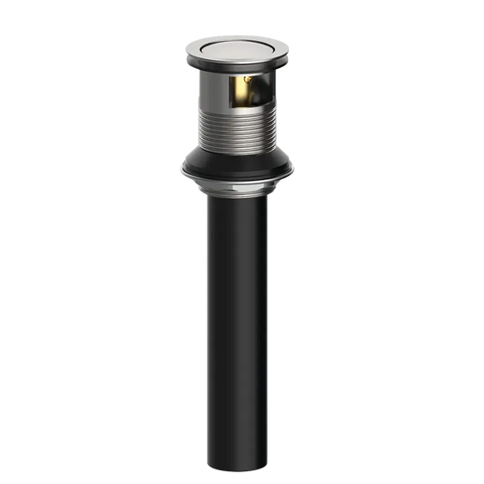 Matco-Norca PP-010BNF 50/50 Push Pop-Up, With Overflow, Brushed Nickel