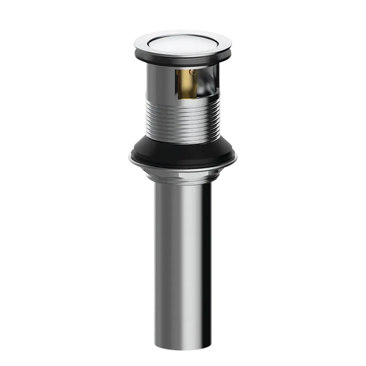 Matco-Norca PP-010C Metal Push Pop-Up, With Overflow, Chrome