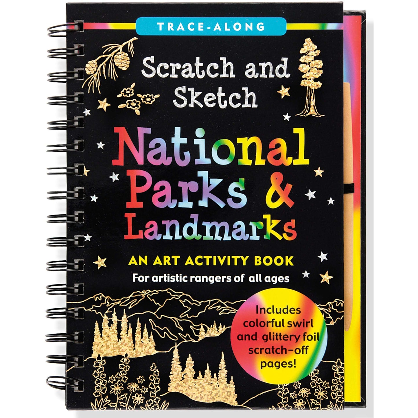 Paradise Clay PPP027 Scratch and Sketch: National Parks & Landmarks - Book