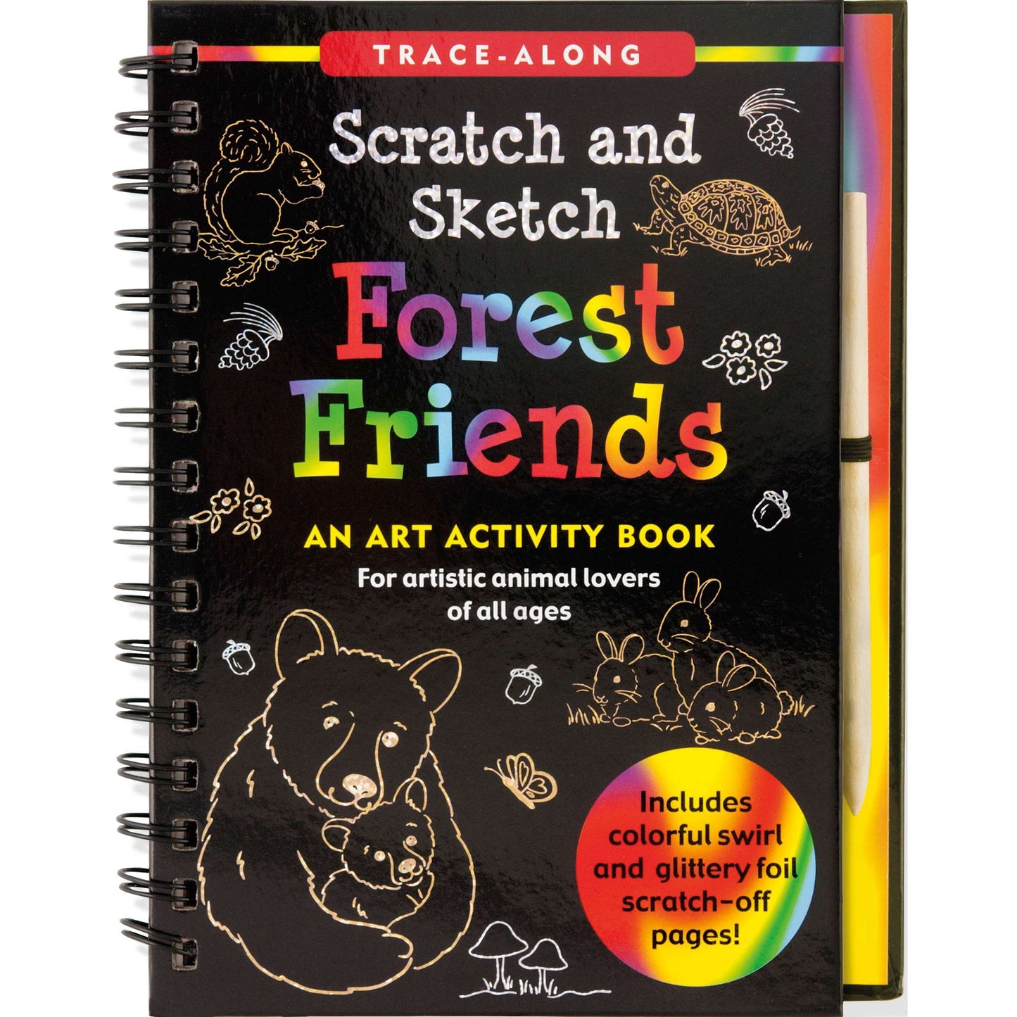 Paradise Clay PPP033 Scratch & Sketch: Forest Friends - Book