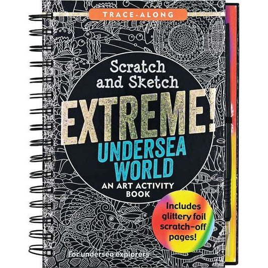 Paradise Clay PPP088 Scratch & Sketch Extreme Undersea World: An Art Activity Book - Book