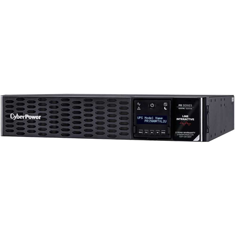 CyberPower PR1500RTXL2UTAA TAA Compliant UPS Systems - 1500VA/1500W, NEMA 5-15P, 2U, Rack / Tower, Sine Wave, 8 Outlets, LCD, PowerPanel® Business, $400000 CEG, 3YR Warranty