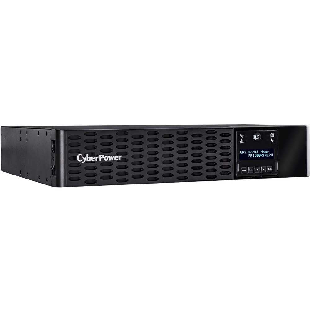 CyberPower PR1500RTXL2UTAA TAA Compliant UPS Systems - 1500VA/1500W, NEMA 5-15P, 2U, Rack / Tower, Sine Wave, 8 Outlets, LCD, PowerPanel® Business, $400000 CEG, 3YR Warranty