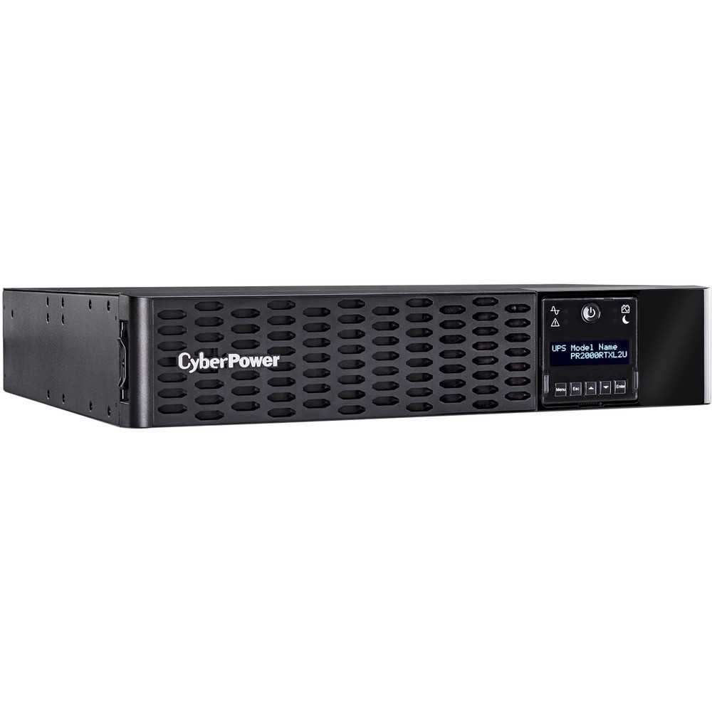 CyberPower PR2000RTXL2UTAA TAA Compliant UPS Systems - 2000VA/2000W, 120 VAC, NEMA 5-20P, 2U, Rack / Tower, Sine Wave, 8 Outlets, LCD, PowerPanel® Business, $400000 CEG, 3YR Warranty