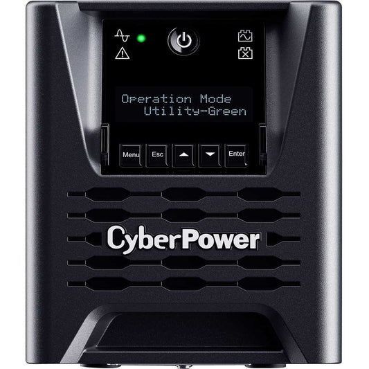 CyberPower PR750LCD3C Smart App Sinewave 750VA Mini-tower UPS - Mini-tower - AVR - 8 Hour Recharge - 3.30 Minute Stand-by - 120 V AC Input - 120 V AC Output - Sine Wave - Serial Port - USB - LCD Display - 6 x NEMA 5-15R