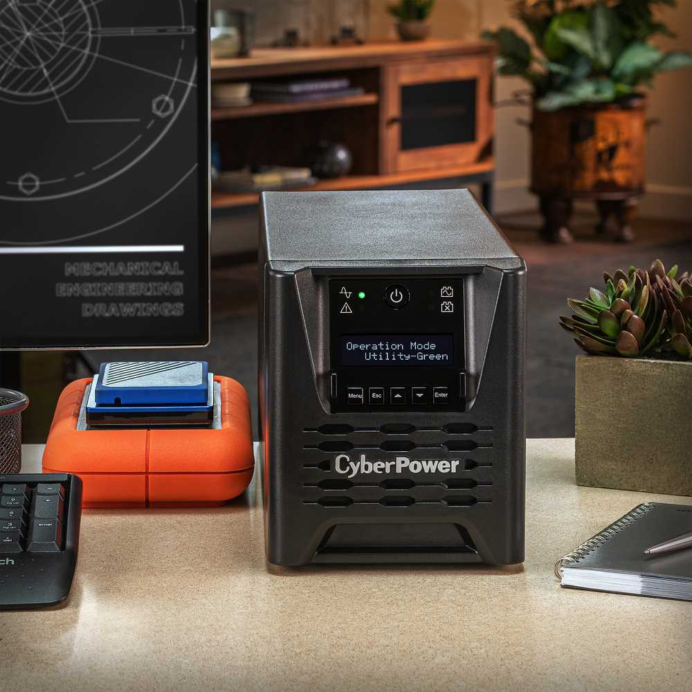 CyberPower PR750LCD3C Smart App Sinewave 750VA Mini-tower UPS - Mini-tower - AVR - 8 Hour Recharge - 3.30 Minute Stand-by - 120 V AC Input - 120 V AC Output - Sine Wave - Serial Port - USB - LCD Display - 6 x NEMA 5-15R