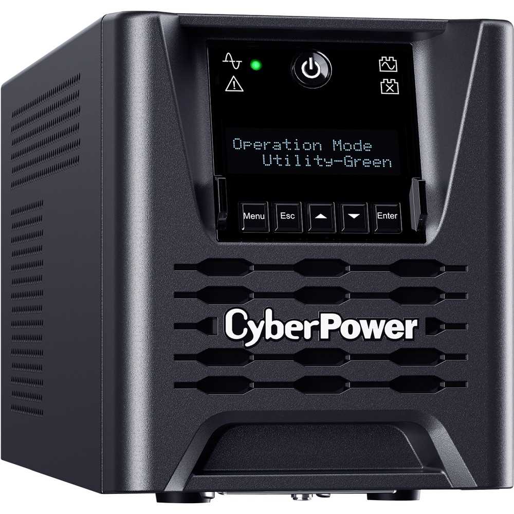 CyberPower PR750LCD3C Smart App Sinewave 750VA Mini-tower UPS - Mini-tower - AVR - 8 Hour Recharge - 3.30 Minute Stand-by - 120 V AC Input - 120 V AC Output - Sine Wave - Serial Port - USB - LCD Display - 6 x NEMA 5-15R