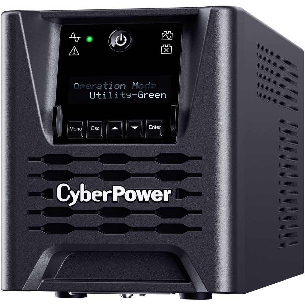 CyberPower PR750LCD3C Smart App Sinewave 750VA Mini-tower UPS - Mini-tower - AVR - 8 Hour Recharge - 3.30 Minute Stand-by - 120 V AC Input - 120 V AC Output - Sine Wave - Serial Port - USB - LCD Display - 6 x NEMA 5-15R