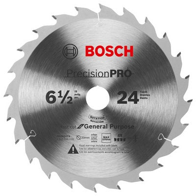 Bosch PRO624TS 6-1/2" X 24T Precision Tsb