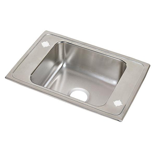 Elkay PSDKR2517 Celebrity® Stainless Steel 25" x 17" x 7-1/8" Single Bowl Drop-in Classroom Sink